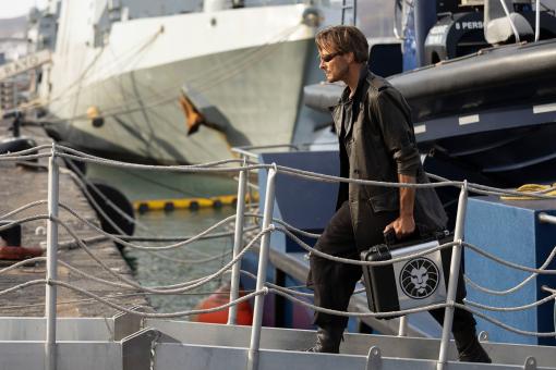 Professor Phoenix (Andreas Pietschmann) in Sony Pictures' DIE DREI ??? – TOTENINSEL Foto von: Tomás Correa © Wiedemann und Berg Film GmbH/Deutsche Columbia Pictures Filmproduktion GmbH